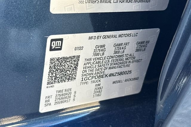 2022 Chevrolet Silverado 1500 Crew Cab Short Box 4-Wheel Drive Custom