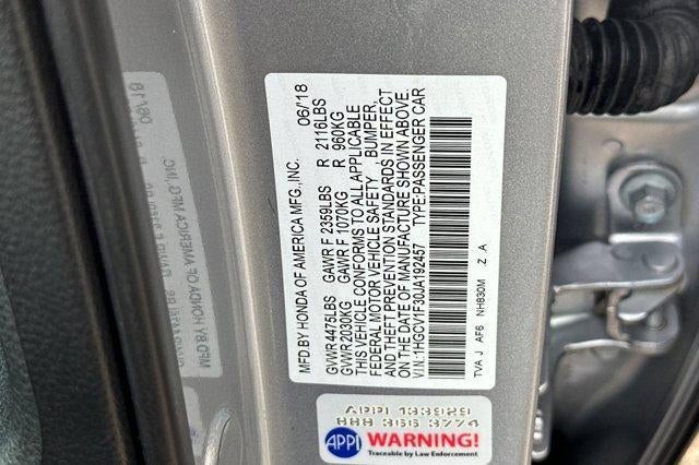 2018 Honda Accord Sedan Sport 1.5T CVT