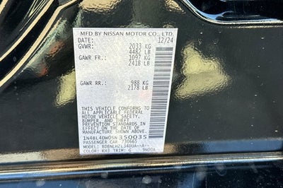2025 Nissan Altima SV
