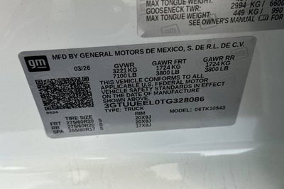 2026 GMC Sierra 1500 AT4