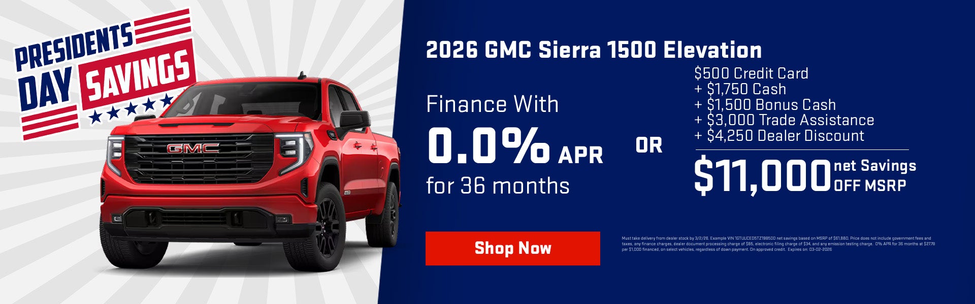 2025 Sierra 1500 Elevation