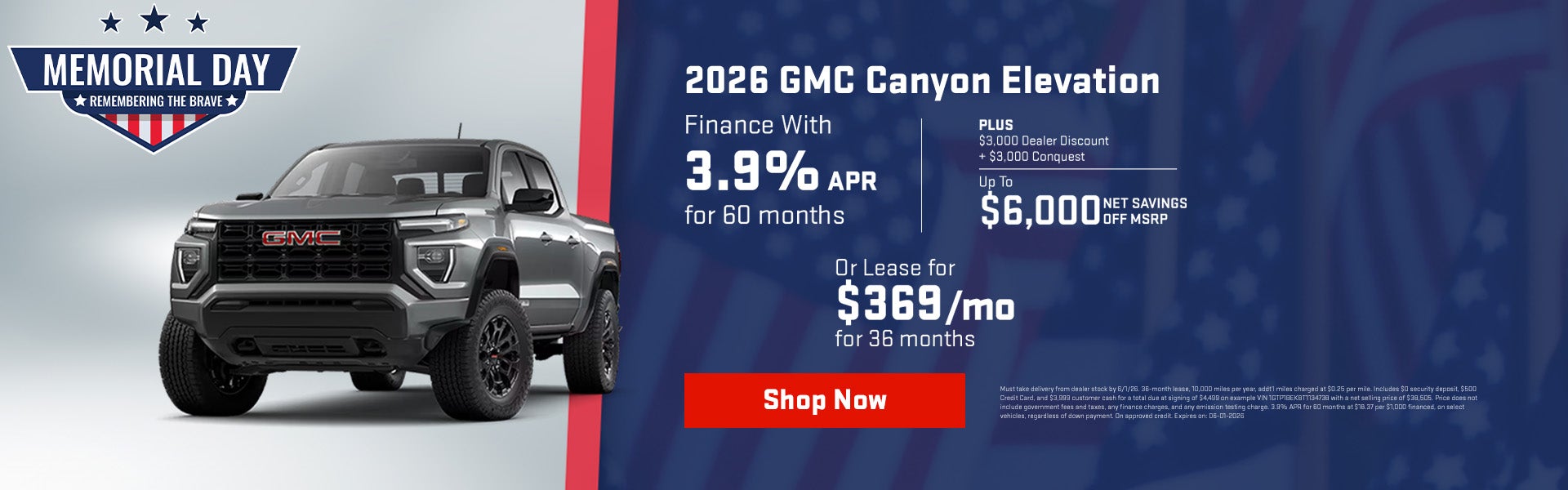 2026 GMC Canyon Elevation