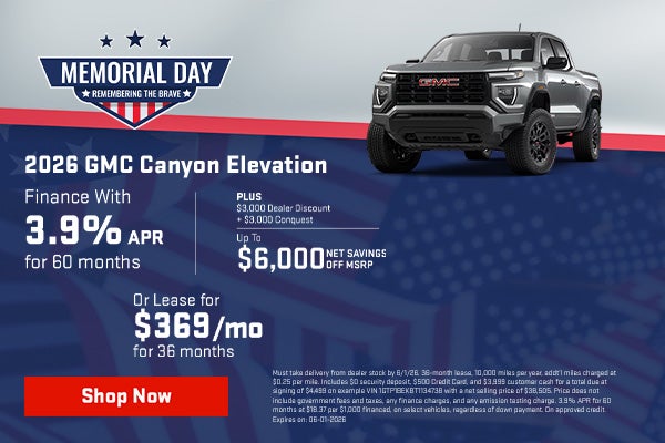 2026 GMC Canyon Elevation