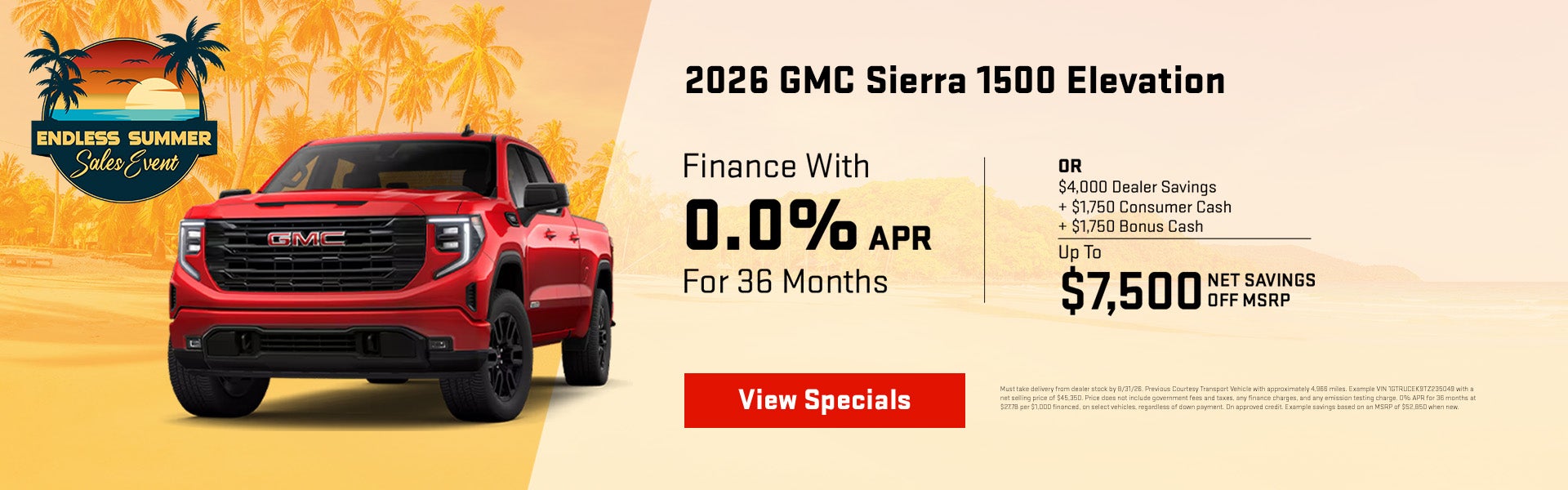 Endless Summer Sales Event