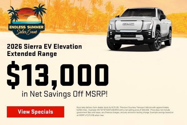 2026 Sierra 1500 EV Elevation deals 