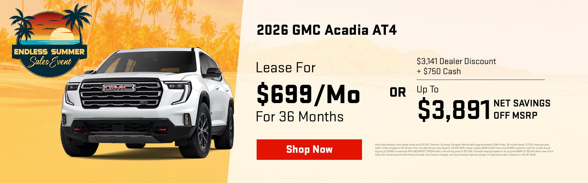 2026 GMC ACADIA AT4